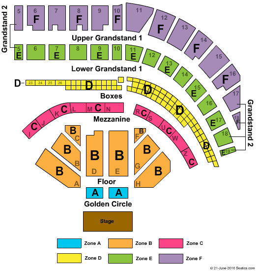 Puyallup Fairgrounds At Washington State Fair Events Center End Stage Zone Seating Chart